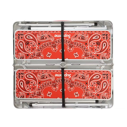 Supreme Coleman Folding Table Set Red
