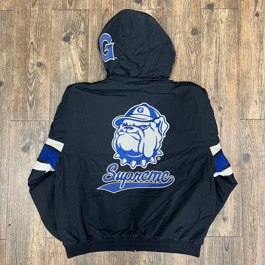 Supreme Mitchell & Ness NCAA Hooded Stadium Jacket Black