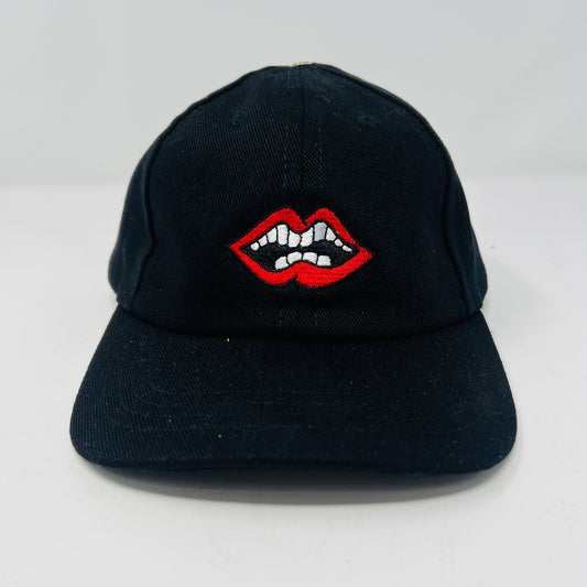 Chrome Hearts Matty Boy Chomper Leather Strapback Hat Black
