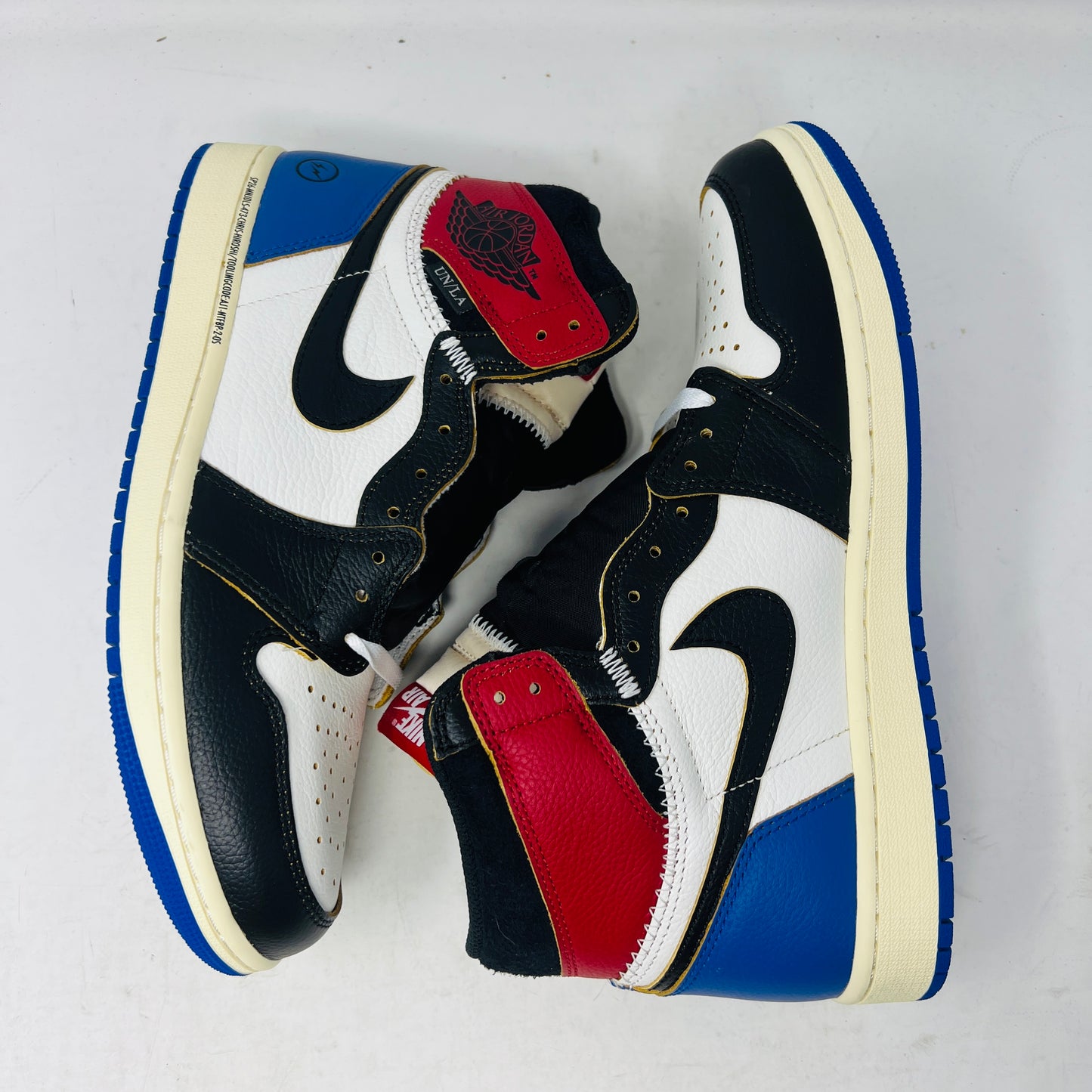 Jordan 1 Retro High OG SP Fragment x Union LA Varsity Red Sport Royal