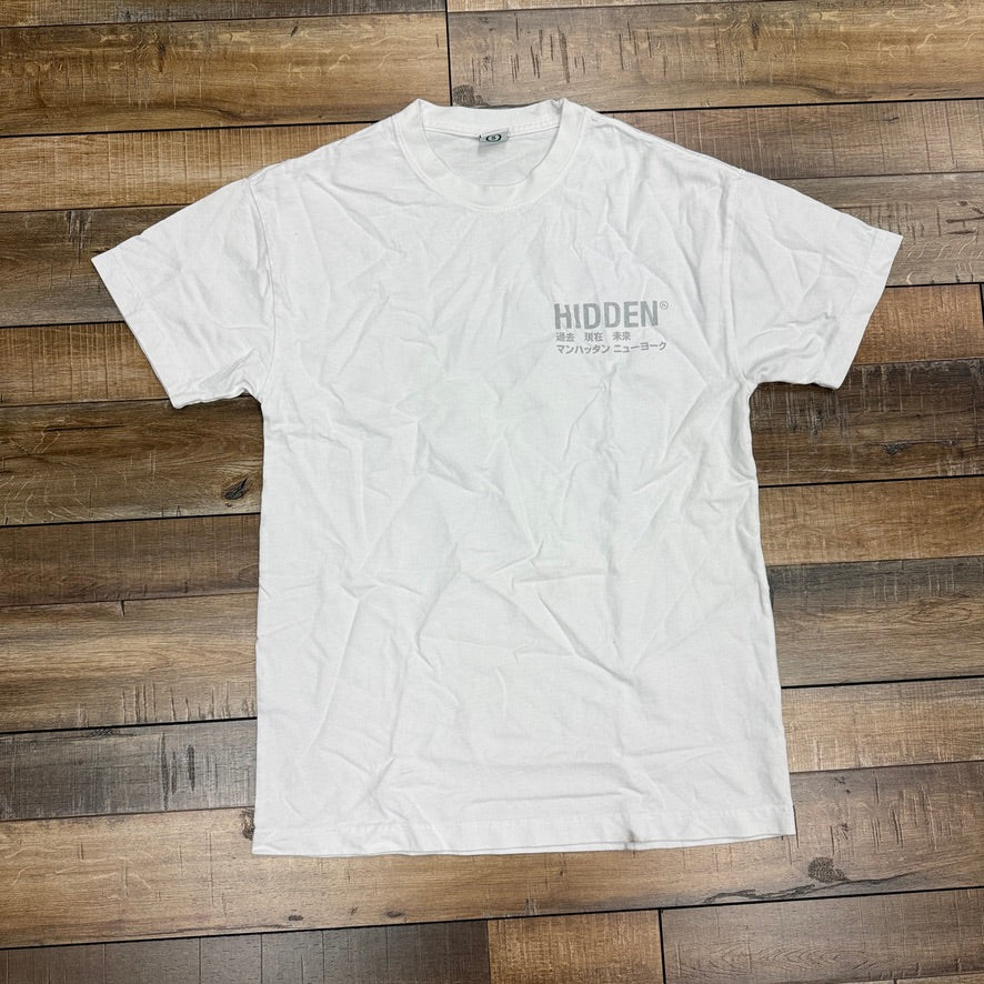 Hidden NY "Past Present Future" Silver Logo Tee
