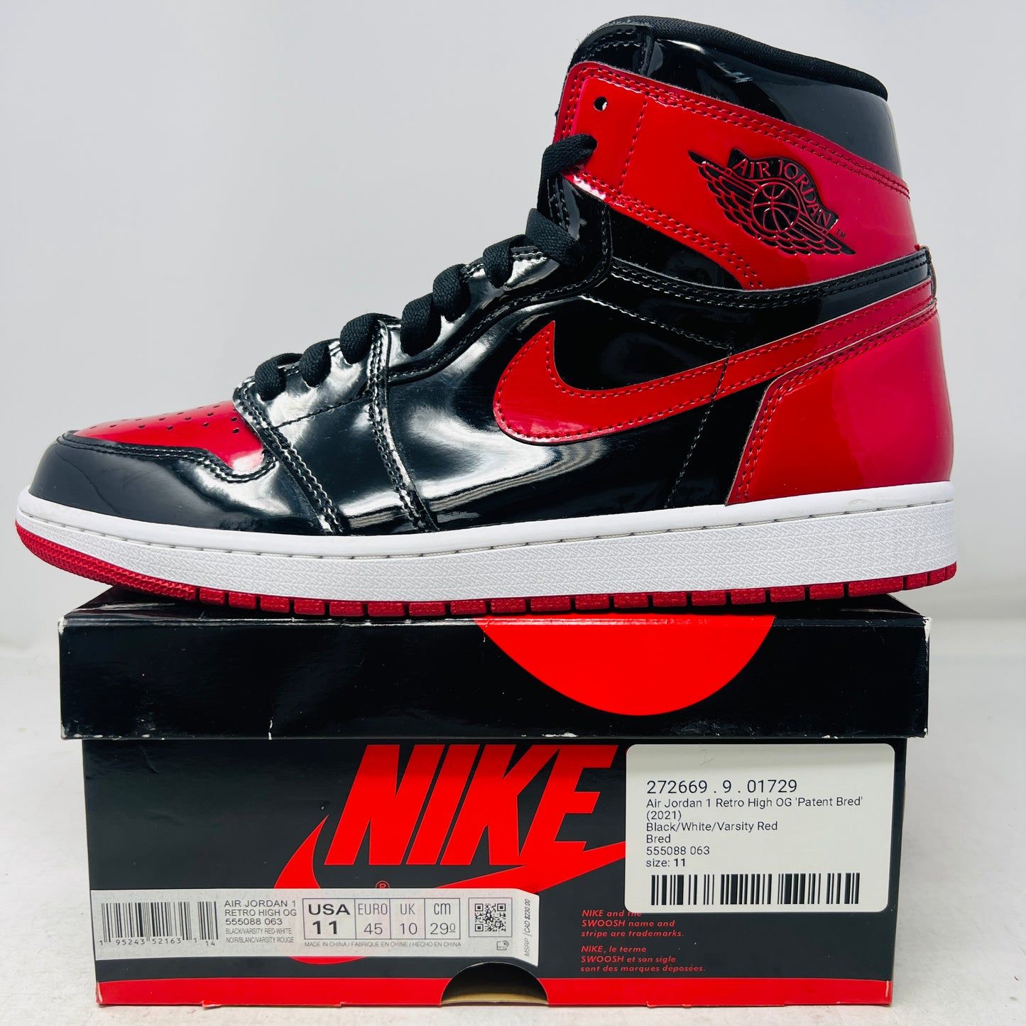 Jordan 1 Retro High OG Patent Bred