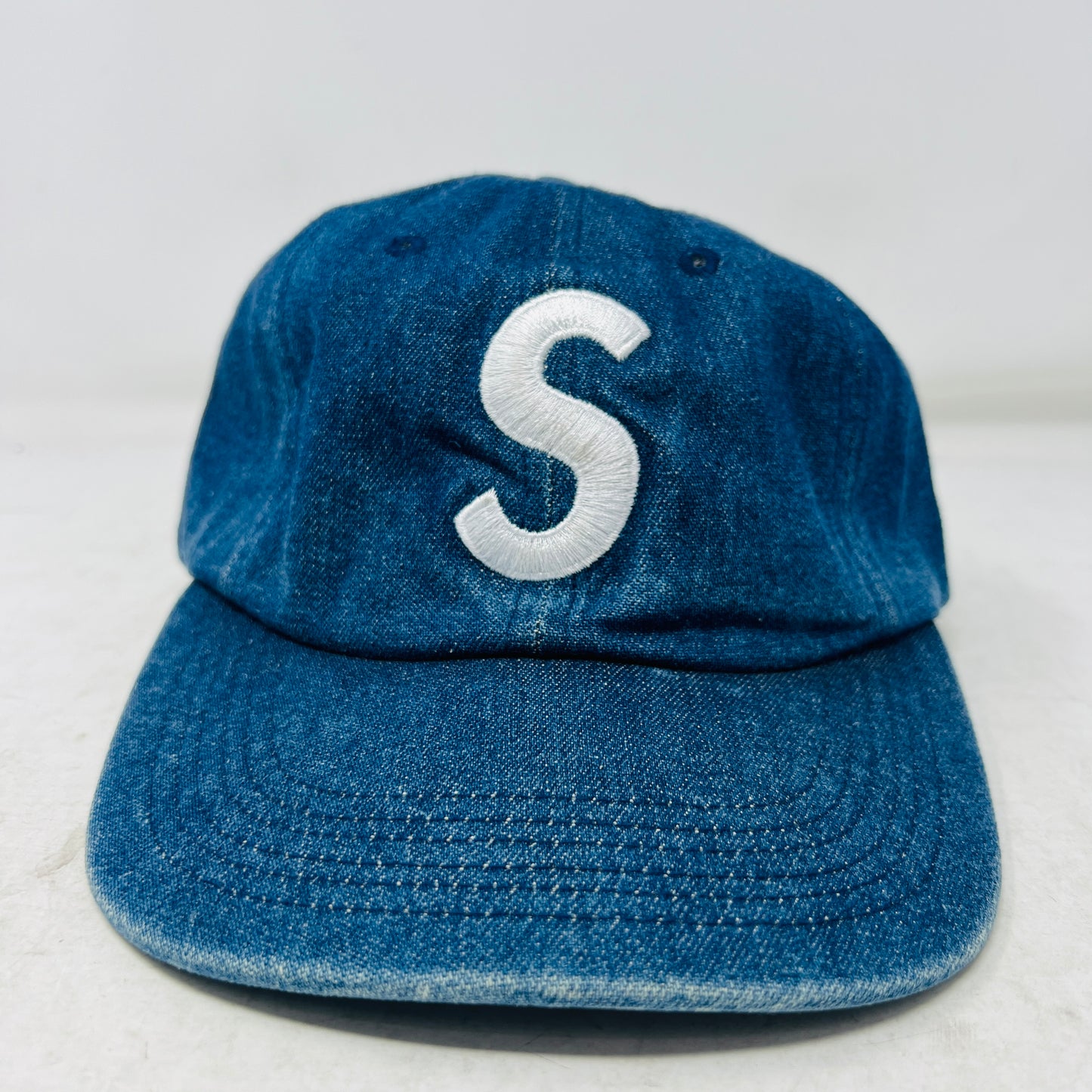 Supreme Pigment S Logo 6-Panel Denim