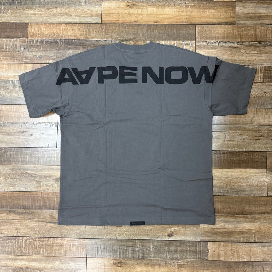 AAPE By A Bathing Ape Grey Aape Heart Logo Tee