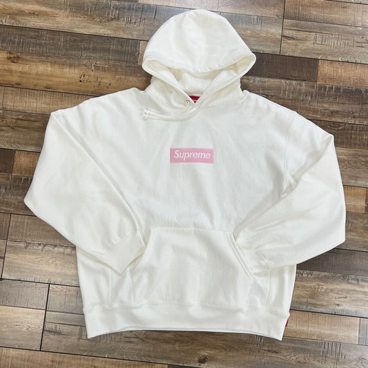 Supreme Box Logo Hooded Sweatshirt (FW25) White