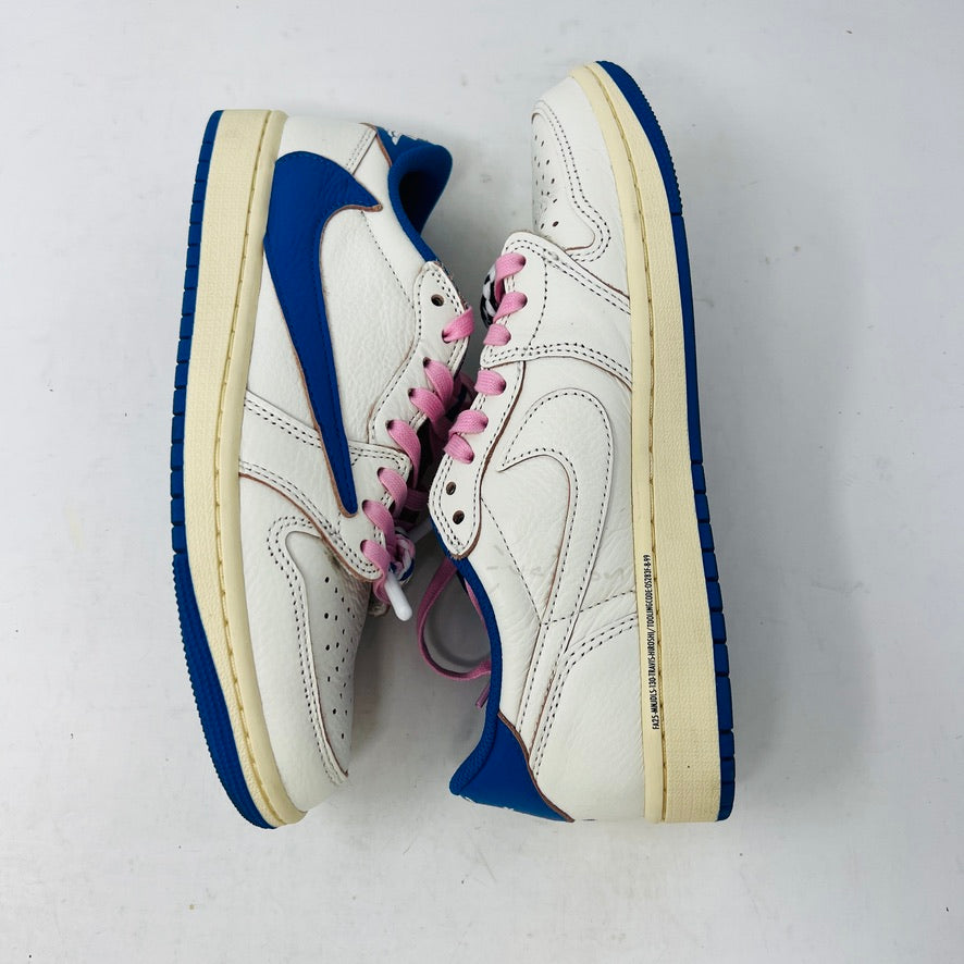 Jordan 1 Retro Low OG SP Fragment x Travis Scott Sail Military Blue