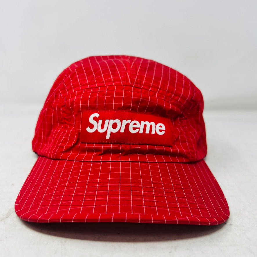 Supreme Contrast Ripstop Camp Cap Red