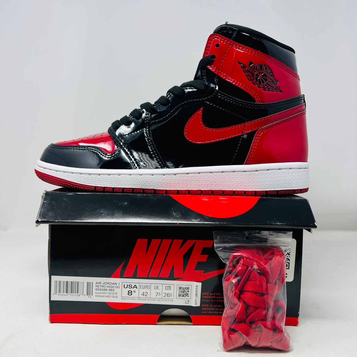 Jordan 1 Retro High OG Patent Bred