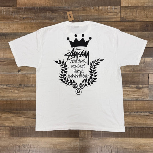 Stussy Crown Wreath Tee 'White'