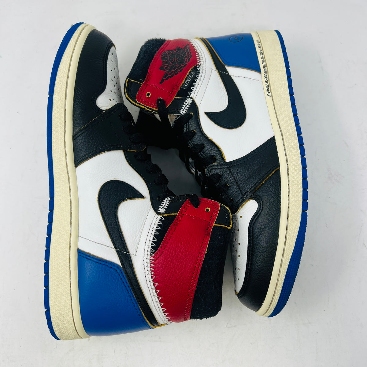 Jordan 1 Retro High OG SP Fragment x Union LA Varsity Red Sport Royal