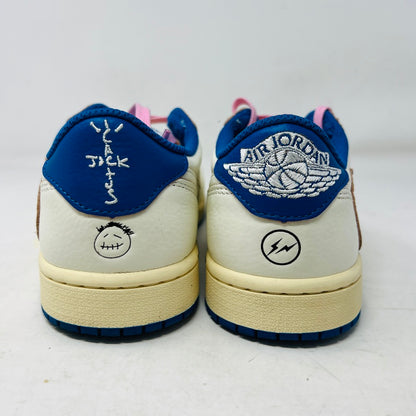 Jordan 1 Retro Low OG SP Fragment x Travis Scott Sail Military Blue