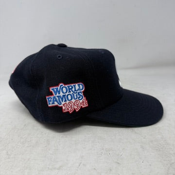 Supreme World Famous S Logo 6-Panel Snapback Navy