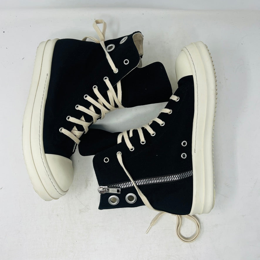 Rick Owens DRKSHDW High Top Black Milk
