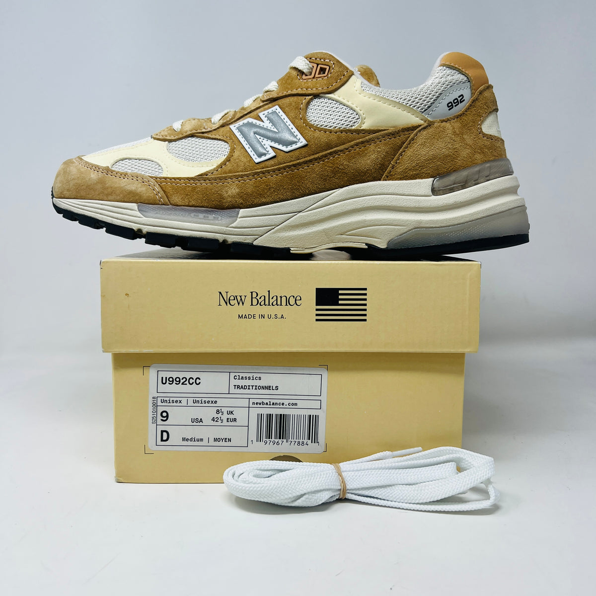 New Balance 992 MiUSA Sweet Caramel