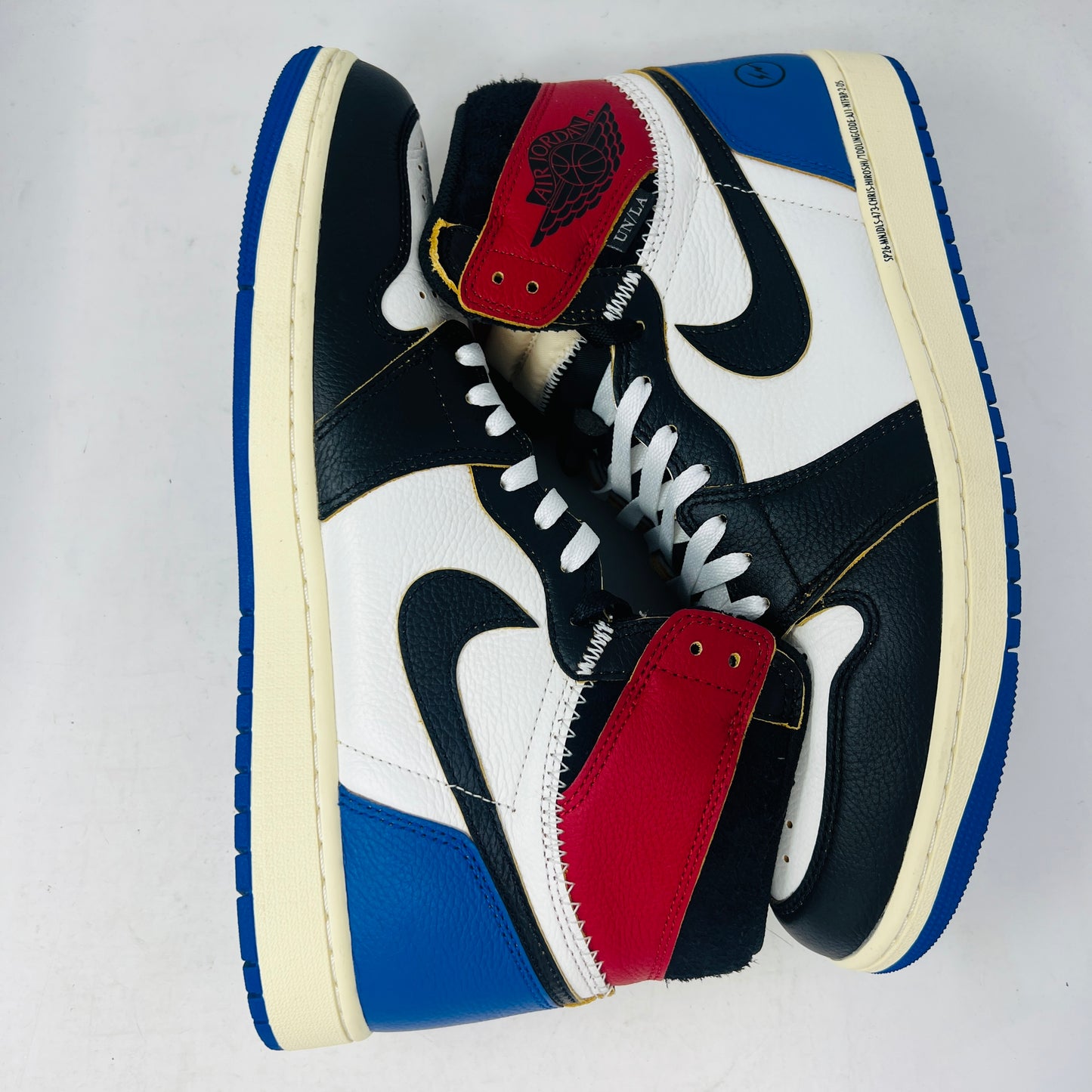 Jordan 1 Retro High OG SP Fragment x Union LA Varsity Red Sport Royal