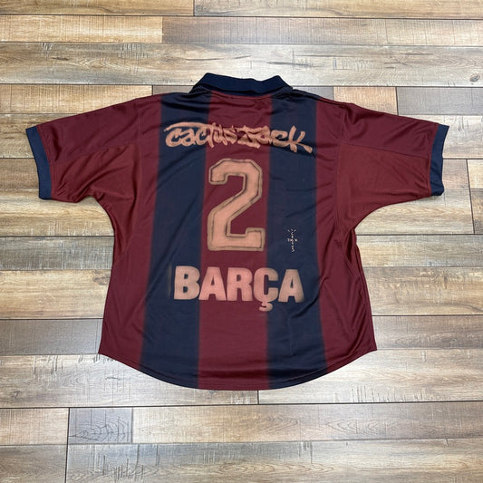Travis Scott x Nike x FC Barcelona Retro 2000/01 Home Skeleton Jersey Multicolor