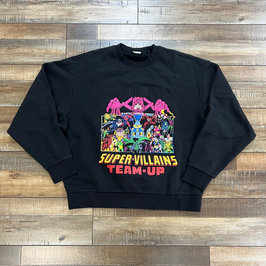 Kith x Marvel Team Up Vintage Nelson Crewneck Black