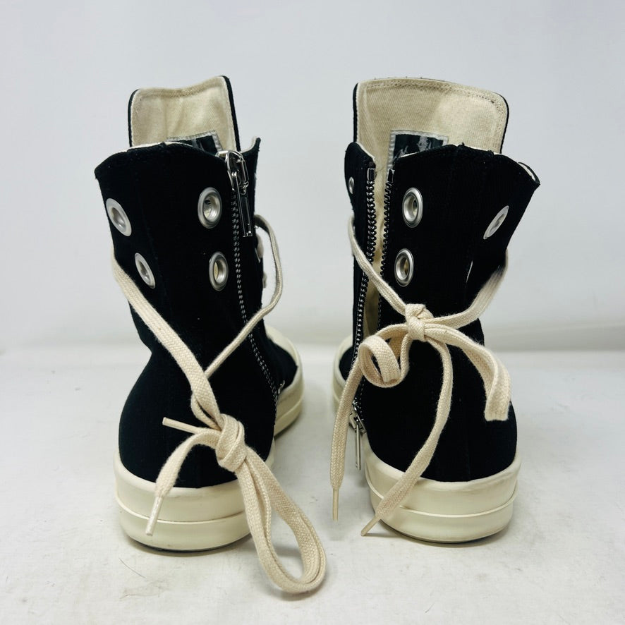 Rick Owens DRKSHDW High Top Black Milk