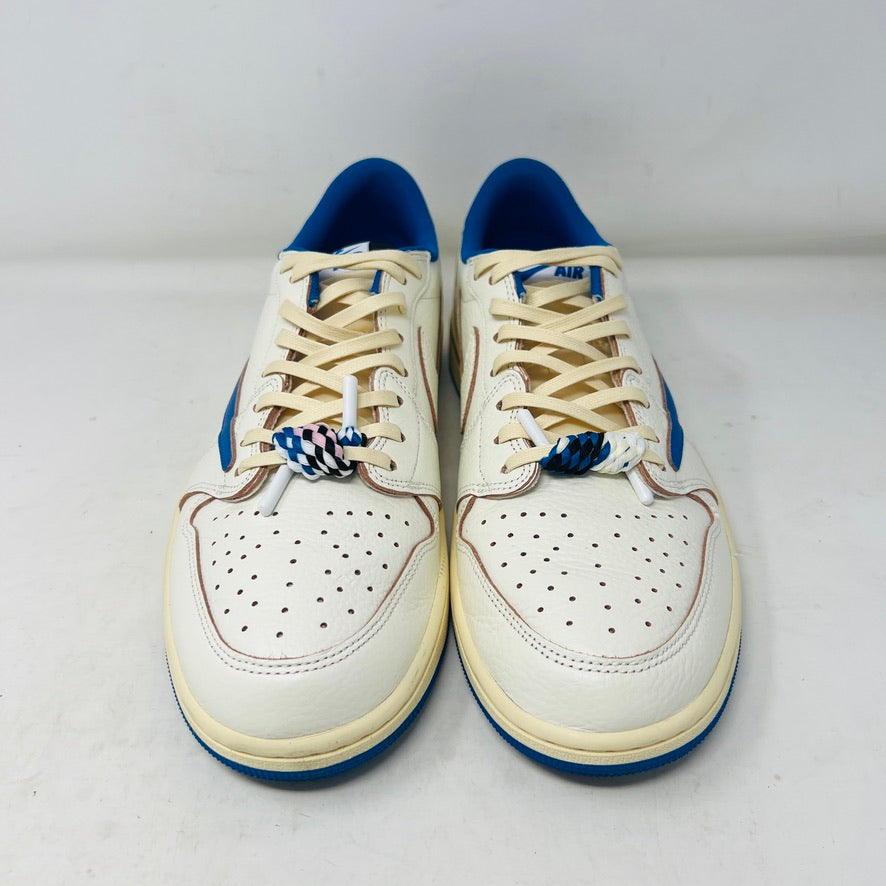 Jordan 1 Retro Low OG SP Fragment x Travis Scott Sail Military Blue