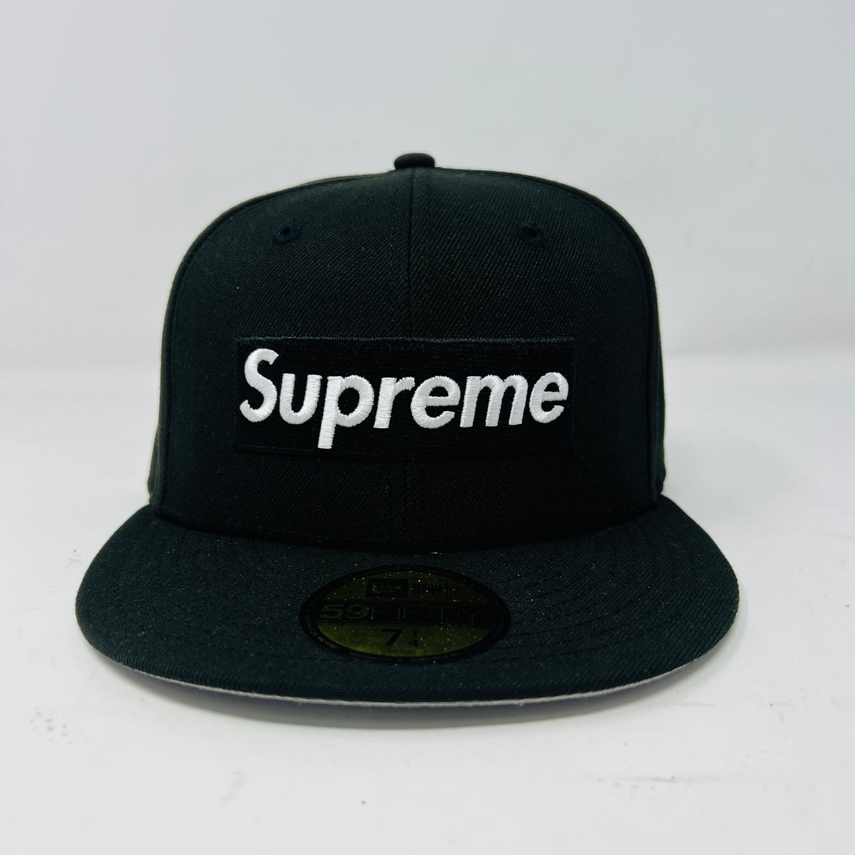 Supreme Rings Box Logo New Era 59Fifty Fitted Hat Black