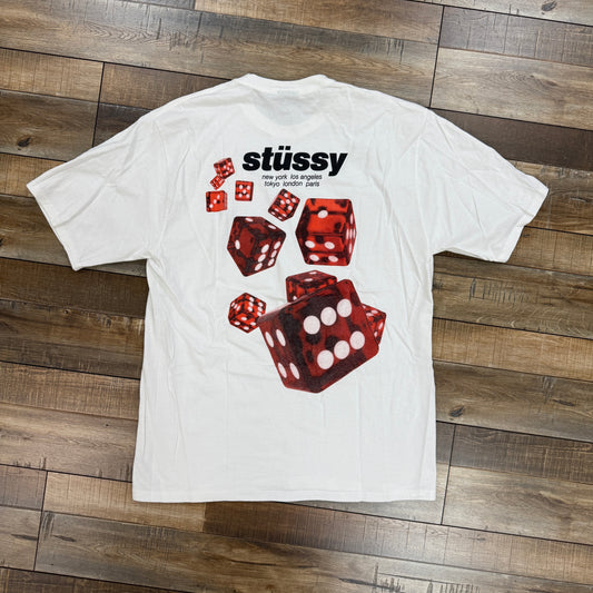 Stussy Rollers Tee White