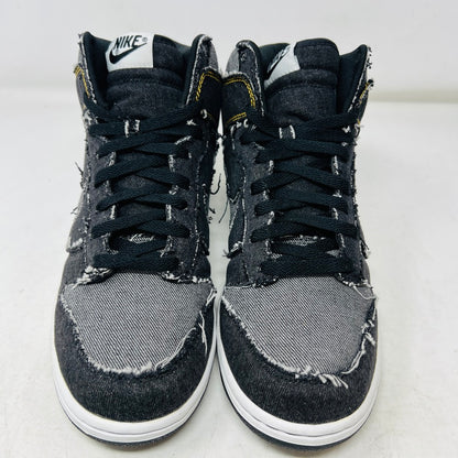 Nike Dunk High Black Denim