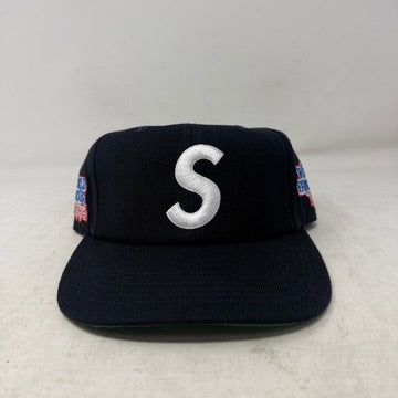 Supreme World Famous S Logo 6-Panel Snapback Navy