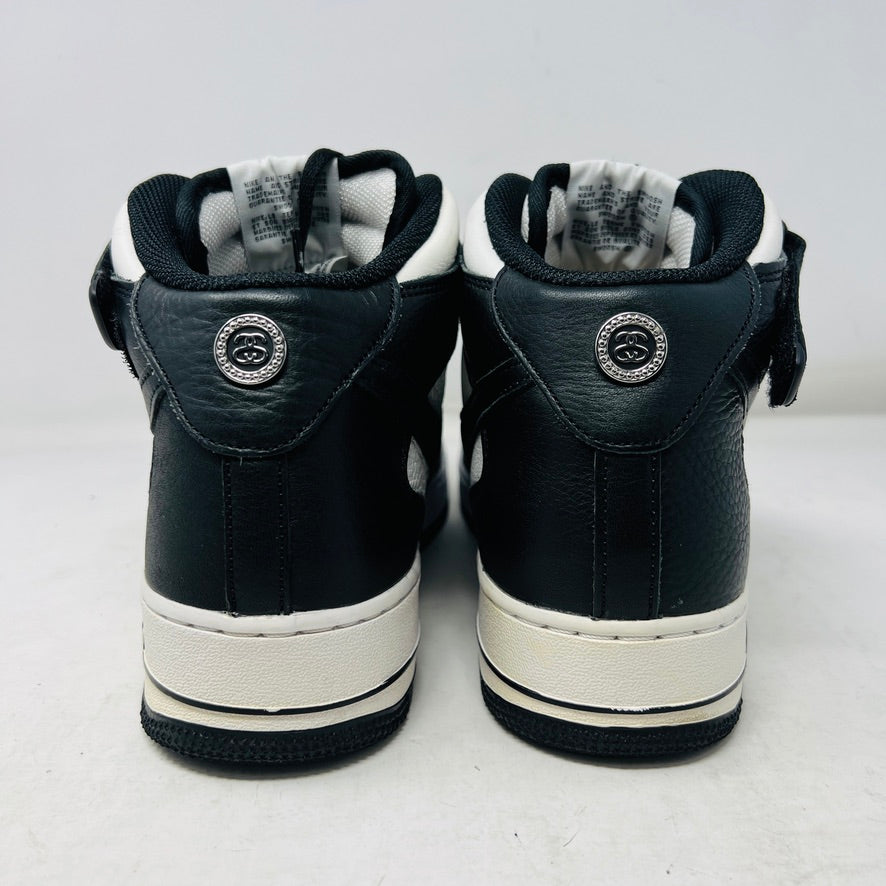 Nike Air Force 1 Mid Stussy Light Bone Black