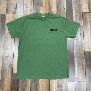 Hidden NY H Logo Evergreen Army Tee Green