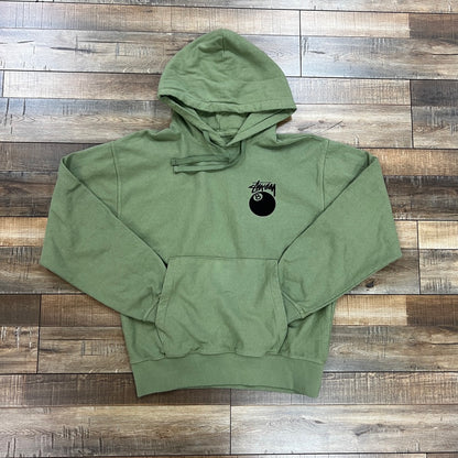 Stussy 8 Ball Pigment Dyed Green Hoodie