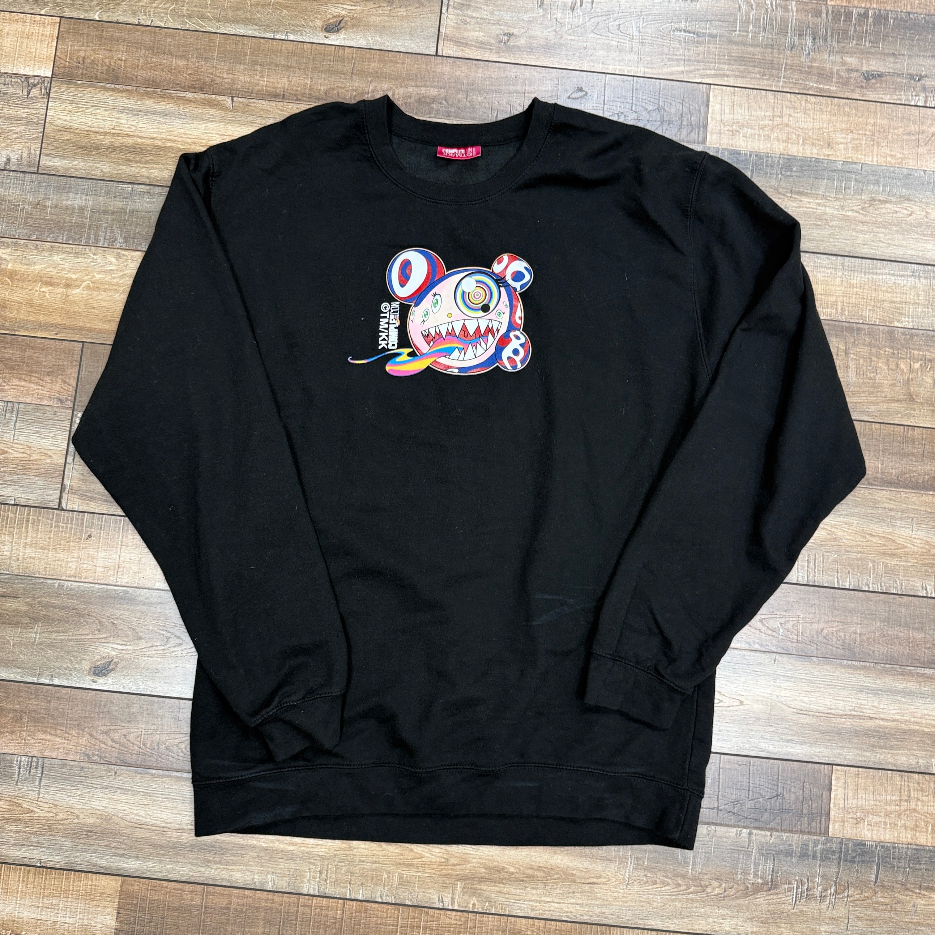 Takashi Murakami x Complexcon Crewneck Sweatshirt Black – Holy Ground