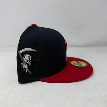 Supreme New Era Reaper S Logo 59Fifty Fitted Hat Navy