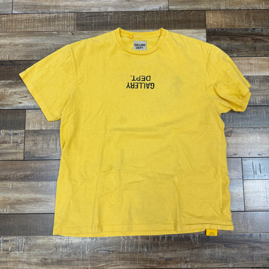 Gallery Dept. Upside Down Yellow  T-Shirt