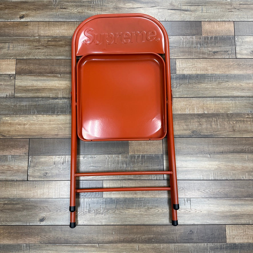 Supreme Metal Folding Chair Red