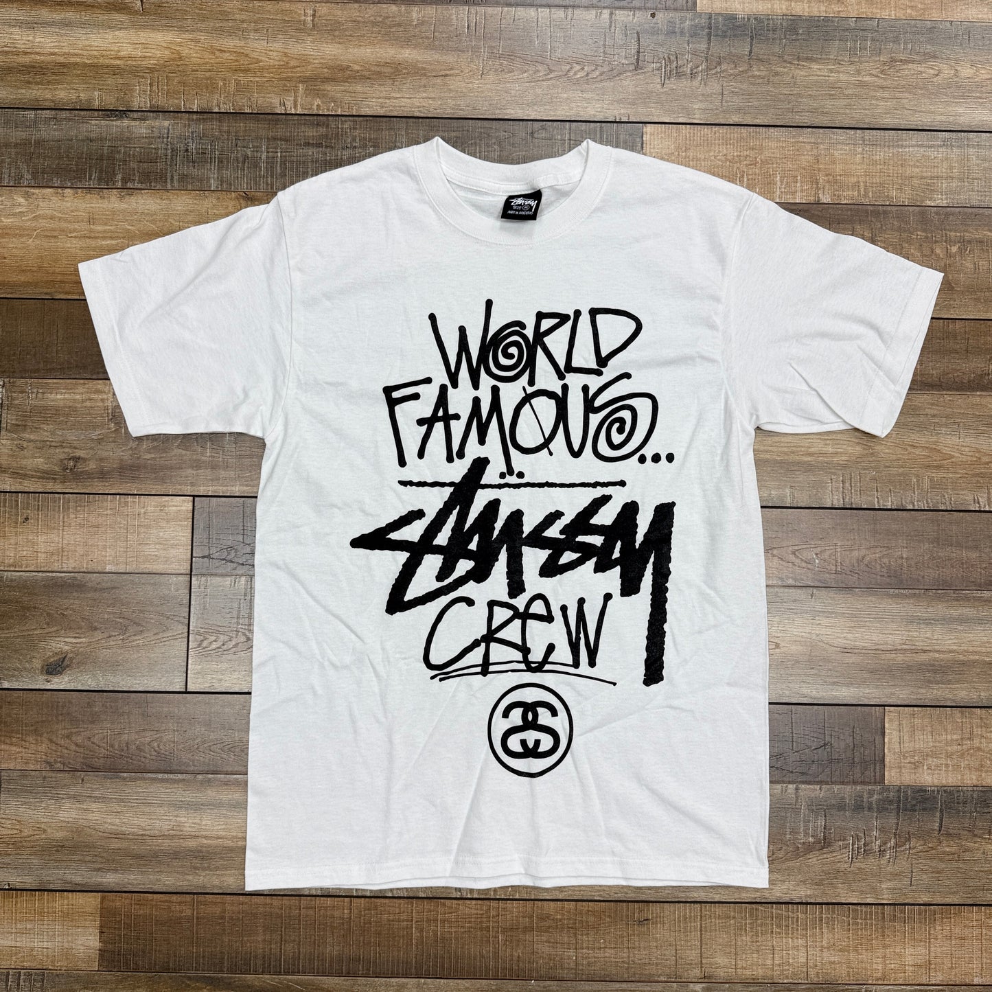Stussy World Famous Crew T-shirt White