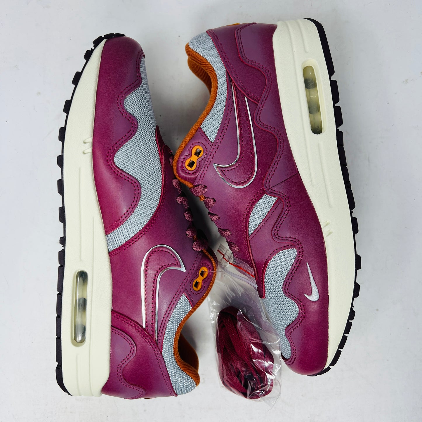 Nike Air Max 1 Patta Waves Rush Maroon (with Bracelet)