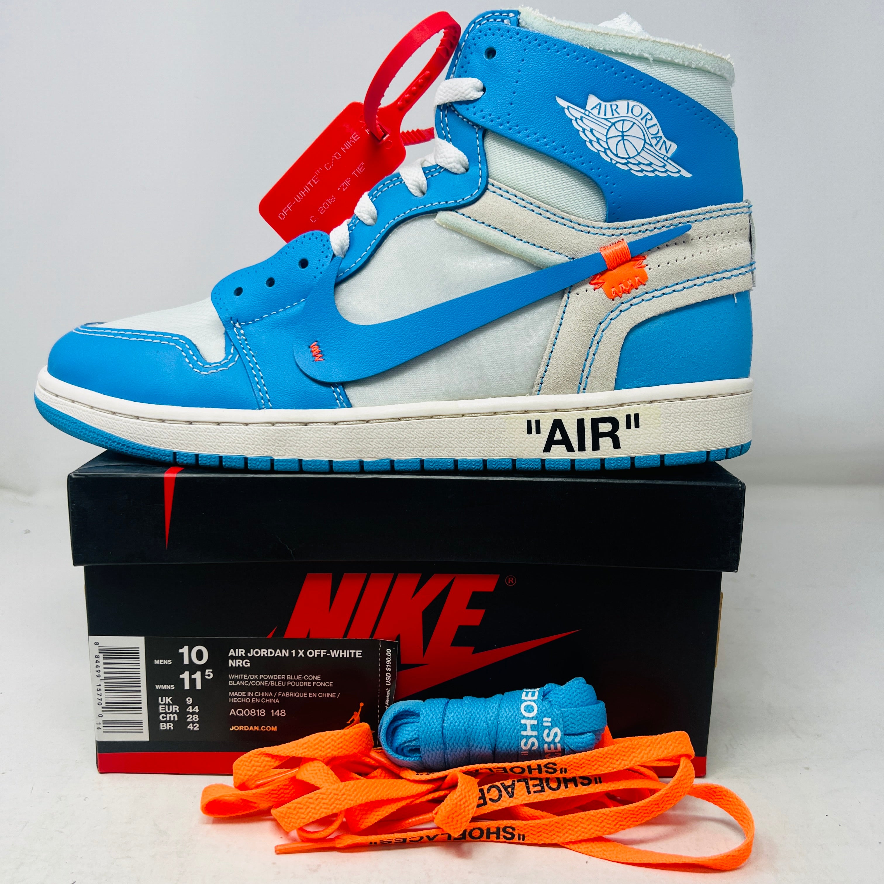 Jordan 1 Retro High Off-White University Blue – Holy Ground