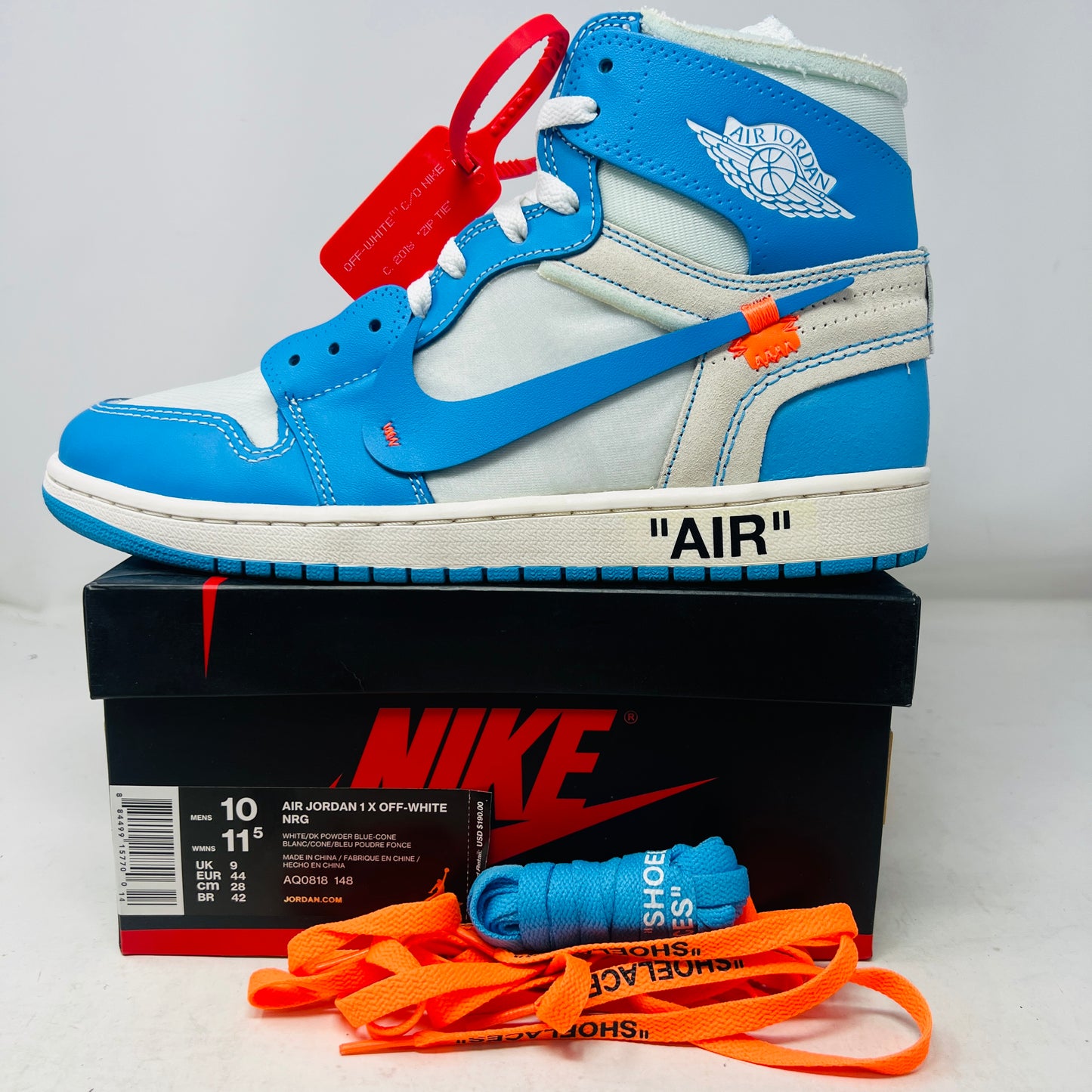 Jordan 1 Retro High Off-White University Blue