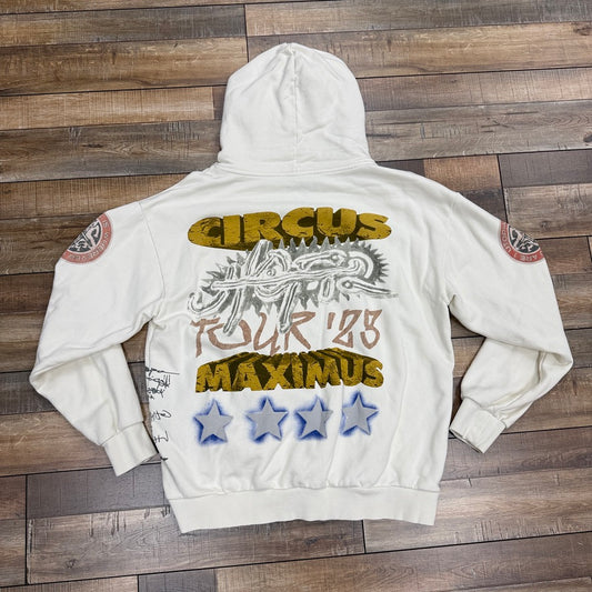 Travis Scott Circus Maximus Europe Tour 2024 Hoodie White