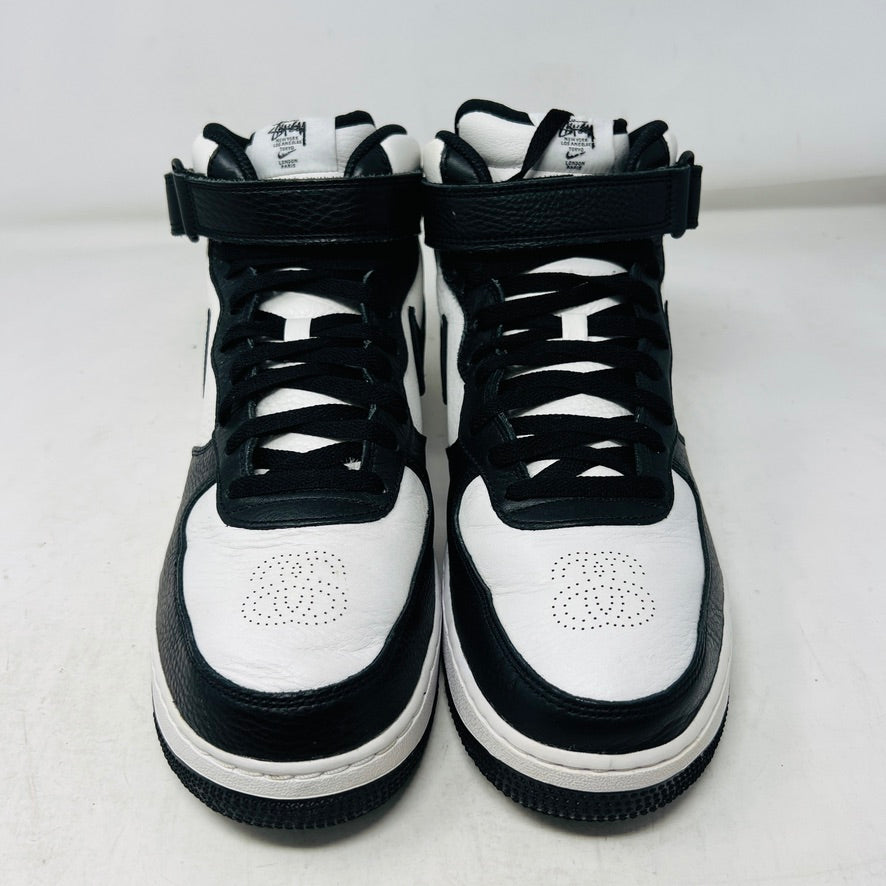 Nike Air Force 1 Mid Stussy Light Bone Black