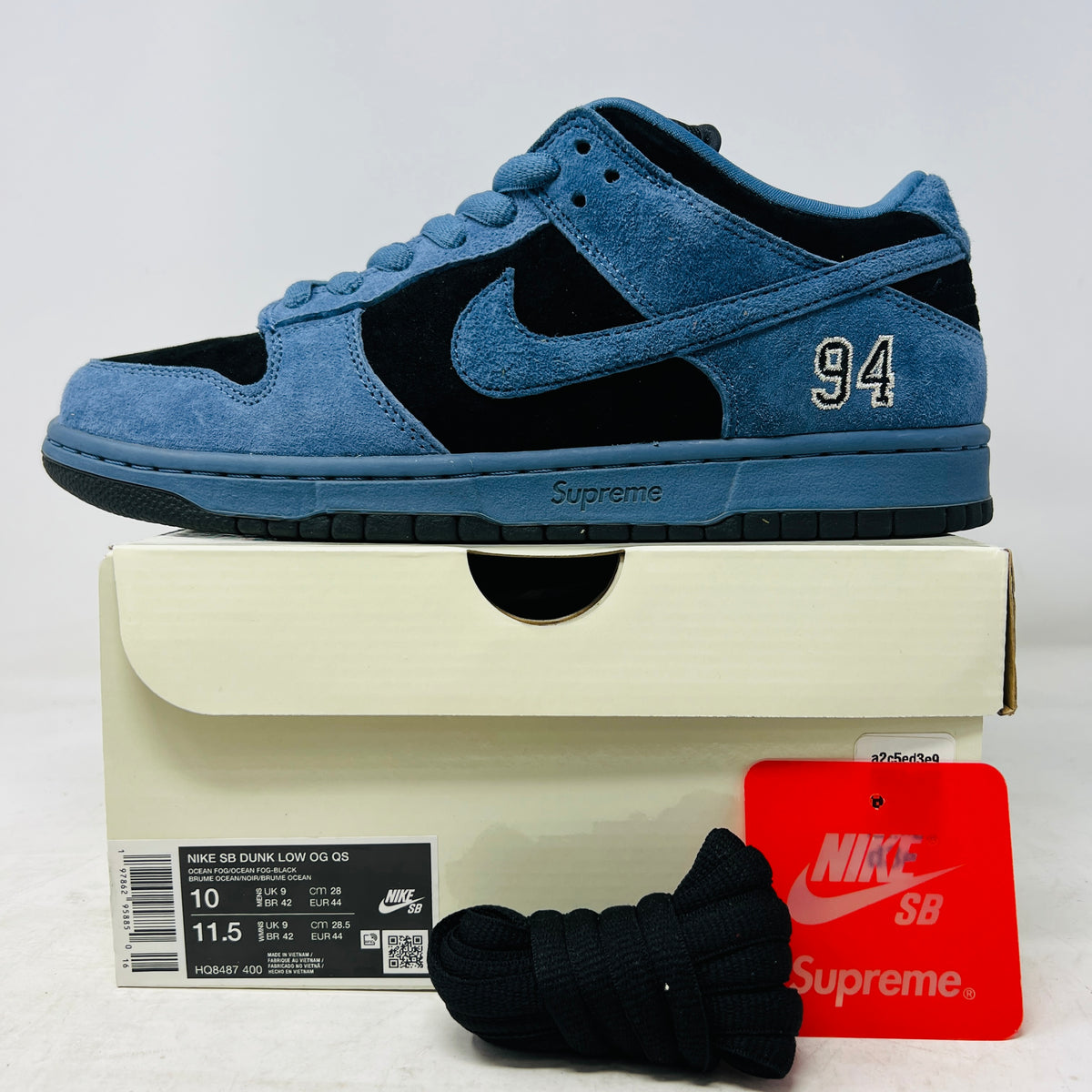 Nike SB Dunk Low Supreme 94 Ocean Fog