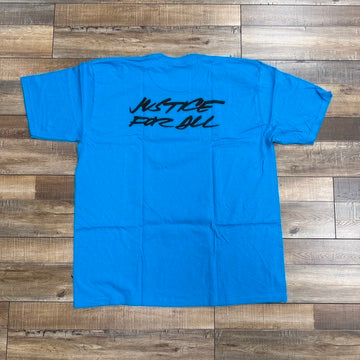 Supreme Futura Logo Tee Bright Blue