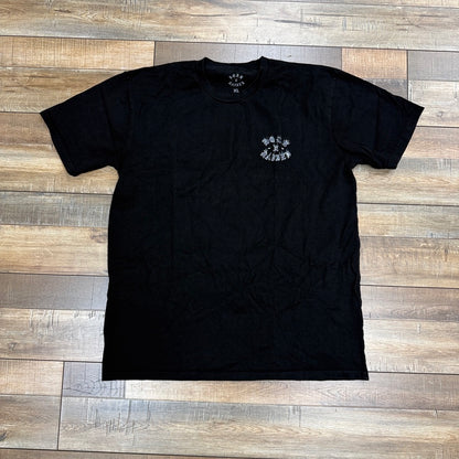 Born x Raised White Flame Logo Tee Black