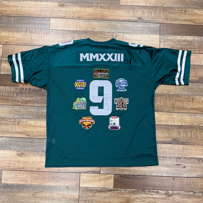 Supreme Championships Embroidered Football Jersey Dark Teal