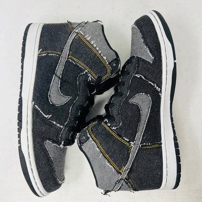 Nike Dunk High Black Denim