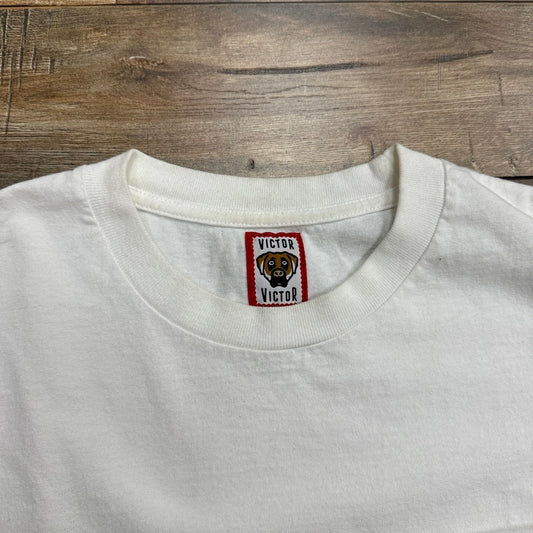 Victor Victor Worldwide Pocket Tee White