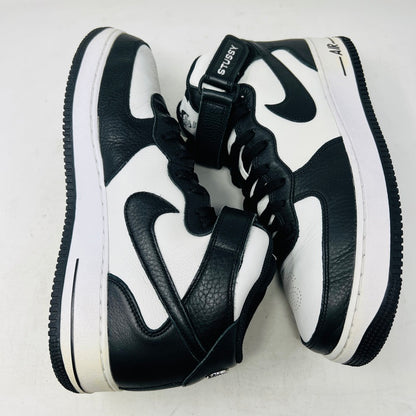 Nike Air Force 1 Mid Stussy Light Bone Black