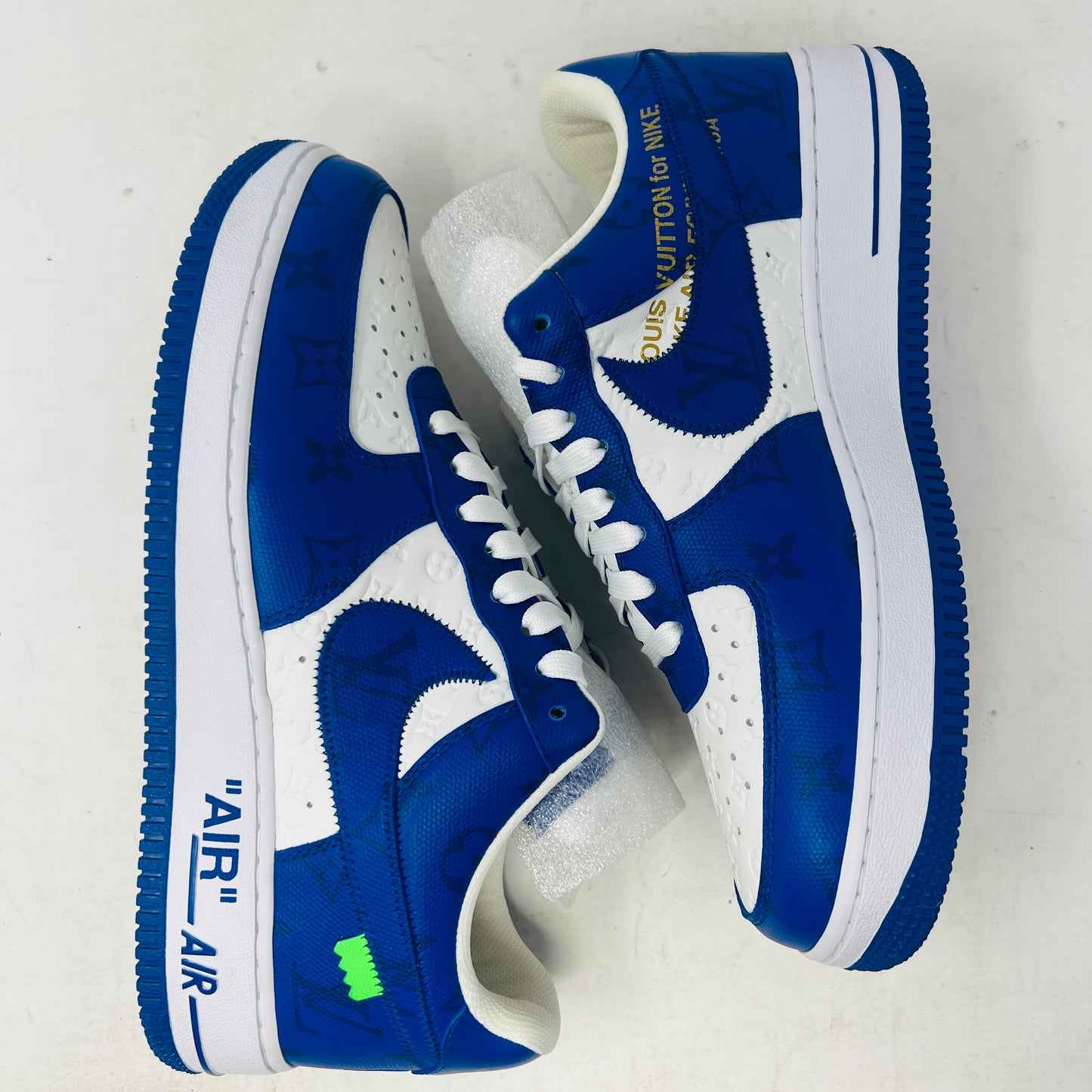 Louis Vuitton Nike Air Force 1 Low By Virgil Abloh White Royal