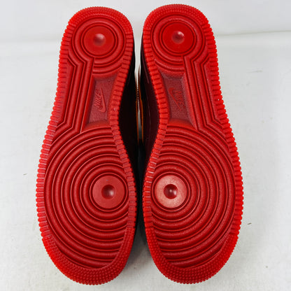 Nike Air Force 1 Low Patent Leather Dark Team Red Safety Orange