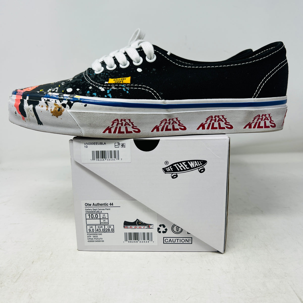 Vans Authentic Reissue 44 Gallery Dept. Art That Kills Black